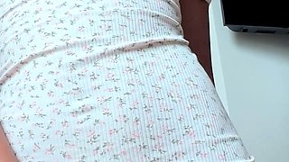 horny asian college student fucks herself while her