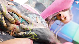 Watch tempting Anuskatzz and Nikolaz Zpageti's sex