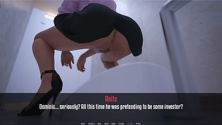 Anita's Internship - Gameplay - Roleplay - Petite Teen Pissing and Gives Blowjob and Fucks at Gloryhole