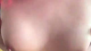 Caileykatts Teasing With Pierced Nipples In Black Lingerie