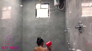 Sexy Komal Indian Bhabhi Takes Bath - Homemade Doggystyle & Cumshot in 4K