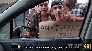 Hunt4k. her perfect arse was made for public cheating