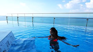 Big ass Thai GF first time anal fucking