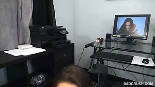 Stepdad's Deception: Cassidy Klein Discovers His Bondage Toys and Rides Him Until He Cums on Her Stomach