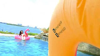 students bikini party