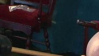 Humiliates stretches her pussy