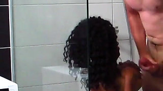 fuck Me Hard and Fill Me up" Intense Interracial Shower Sex with Big Butt Ebony - Kiki Minaj