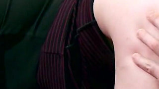 Rebecca Bentley has a visit from her college colleague - While he waits she fucks her boyfriend