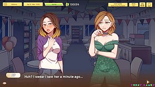 Public anime adventure with huge-chested teens and milfs