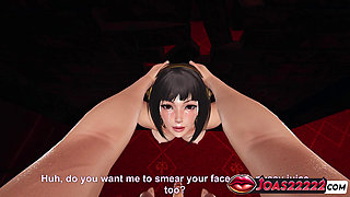 Euiko Goth Gloryhole 3D Hentai - Sloppy Blowjob Moans, Sitting Handjob and Deepthroat Facial Cum
