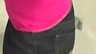 Brunette Babe Deepthroats Throbbing Cock in Gloryhole Bathroom Frenzy