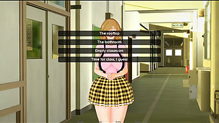 He fucks this girlfriend on the roof of the college