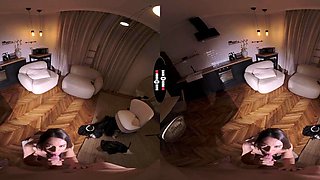 Petite latina enjoys passionate bdsm vr fun