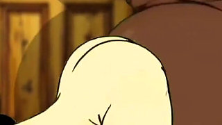 Valentine's Day. Cartoon in Which a Wife Is Fucked in a Public Toilet