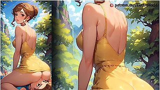 Jane Sweet, Sweet Jane And Car Toon - Jane Porter And Her Sweet Pussy In The Open Air