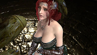 Triss Merigold Hentai - Giant Orc BBC Breeding & Creampie