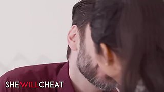 Avery Black In Petite Babe Enjoys Passionate Office Sex With Her New Customer