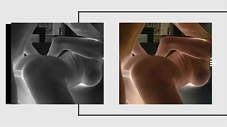 X-ray vision glasses give our stud the confidence he needs to nail his whorish boss - mylf