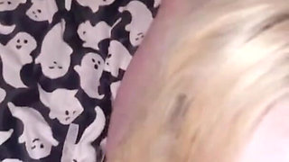 British Blonde 19yo Petite Swallows Every Drop of BBC