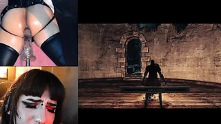 Watch brunette mistress toying her ass in fetish solo