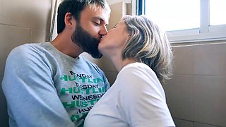 Busty Blonde Teen Babe Pounded Hard and Creampied