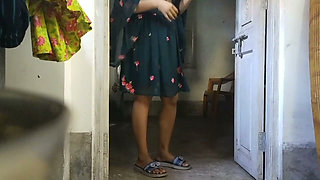 Video of Desi College Girl Being Left Under College by Young Teacher