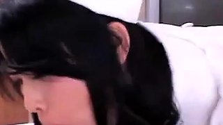 Minako the Japanese Nurse Gives an Amateur Blowjob