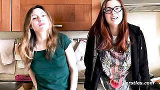 Nipple sucking scene with fairly Felicia from Ersties
