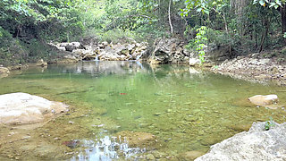 My Stepsister Gets Really Horny And Ask Me to Fuck her in the River.