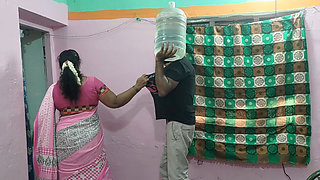 Desi Housewife Traps the Water Delivery Guy for a Wild Anal Creampie