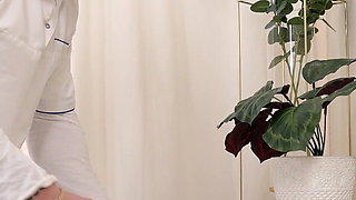 Harlot Cute - 4K - Light Haired Skinny Beauty Is Having Fun with Her Masseur