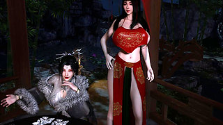 3D Hot Asian Cosplay Model Have Hardcore Gangbang Anal Sex