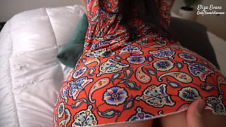 My Stepsister Gets the Wrong Bed, I Look at Her Big Ass and Fuck Her Doggy Style and Reverse