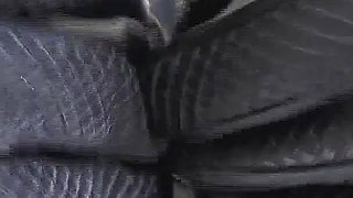 Squeaky Black Leather Gloves on! Sniff Them and JOI - Lady Victoria Valente