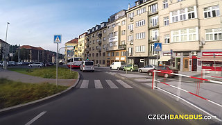 Czech Bang Bus 2: Blonde Model Joins a Wild Group Fuck