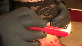 Humiliating hanging out and wax play