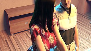 3d sex, creampied, puffies