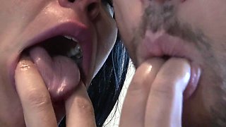 Stepmother Kissing Her Stepson After He Cums In Her Mouth