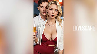 Innocent Date with Blonde Ends in Leash & Crawling Humiliation