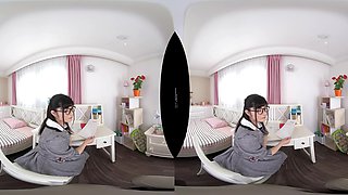 Japanese vr students share glasses intimate pov thrills