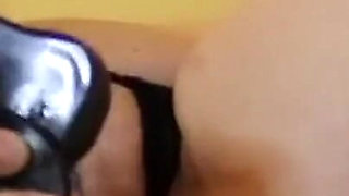 I dance for you in black net dress and very sexy panties. Take it off and start to play with my pussy by fingers and dildo