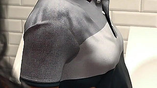 Anna Exciting Affection #69 Anna in the Toilet