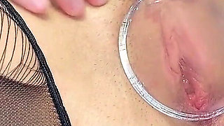 With the Help of a Vacuum Pump, I Suck All the Juices Out of the Pussy