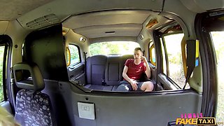 Blonda pornstar with Big Tits screws lucky lean student - chick faux cab