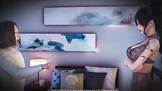 B040 Asian Beauty a Man Was Shrunk by Two Beauties and Used as a Dildo and Piston