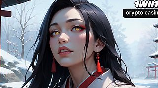 Japanese Snow Shrine Kimono Squirting Triple