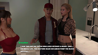 My GF's Jealous Stepsis Blow My Dick, While Her BF Downstair - MILF Obsession - E55m