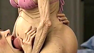 Old Woman Rubs Her Pussy on a Young Woman