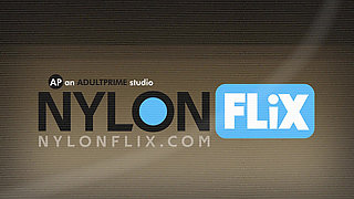 Geek Sucks Cock like a Sexy Freak in Pantyhose at NylonFlix