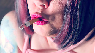 Tina Loves To Dance! BBW Tina Snua Smokes 1 Cork Cigarette & Feeling Filthy! OMI OME Snap Inhales Drifts